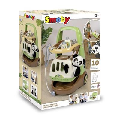 Smoby - Zoo Veterinarian Trolley - Panda Plush - Veel accessoires inbegrepen - 2 in 1 product: Transportkooi - Productie Smoby - Zoo Veterinarian Trolley - Panda Plush - Veel accessoires inbegrepen - 2 in 1 product: Transportkooi - Productie