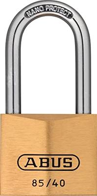 ABUS Cilinderhangslot | breedte slotlichaam 40 mm | messing verschillendsluitend | 1 stuk - 80634 80634 ABUS Cilinderhangslot | breedte slotlichaam 40 mm | messing verschillendsluitend | 1 stuk - 80634 80634