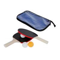 Tafeltennisset 2 Bats en 3 ballen in Tas, 6dlg. - thumbnail