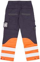 Blåkläder Multinorm inherent werkbroek 14881513 | Marineblauw/Oranje | Maat 58 - 7330509720448 - thumbnail