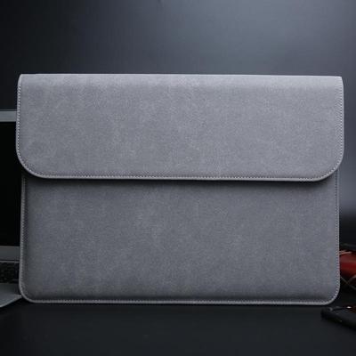 Horizontale matte lederen laptop binnenzak voor MacBook Air 11 6 inch A1465 (2012-2015)/A1370 (2010-2011) (grijs)