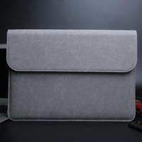 Horizontale matte lederen laptop binnenzak voor MacBook Air 11 6 inch A1465 (2012-2015)/A1370 (2010-2011) (grijs) - thumbnail