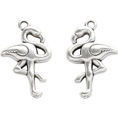 Creotime sieradenhangers 30 x 18 mm 2 stuks zilver