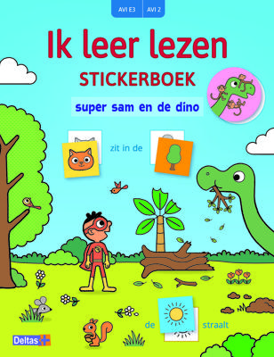 Deltas Ik leer lezen stickerboek - super sam en de dino (avi e3)
