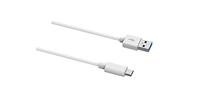 Kabel USB A naar USB C DCU 30402065 Wit - thumbnail
