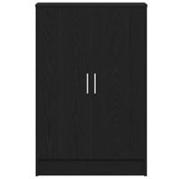 Schoenenkast 60x35x92 cm spaanplaat zwart eikenkleurig - thumbnail