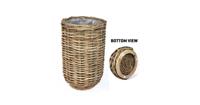 Rotan Plantenbak Xxl - 80cm Hoog - thumbnail