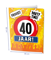 Paperdreams Window signs - 40 jaar - thumbnail