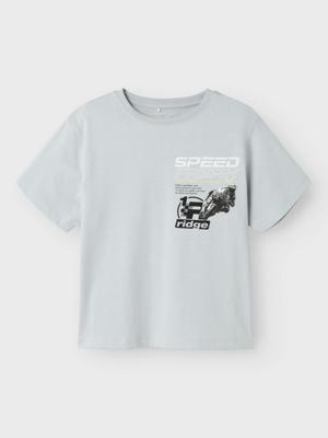 Name it zomer t-shirt S/S jongens - blauw - Nkmhold