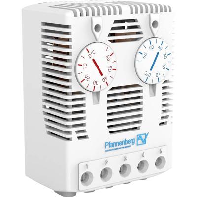 Pfannenberg Thermostaat voor schakelkast FLZ 541 THERMOSTAT Ö/S 0..60°C 240 V/AC 1x NC, 1x NO (l x b x h) 38 x 59 x 80.5 mm 1 stuk(s)