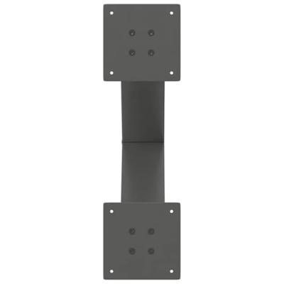 Salontafelpoten 2 st X-vormig 60x(42-43) cm staal antraciet