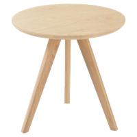 J-Line Bijzettafel Scandinavisch Hout Naturel L 50x50x49 - thumbnail