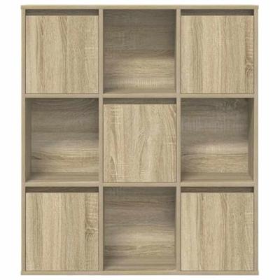 Boekenkast 89x24x101,5 cm bewerkt hout sonoma eikenkleurig