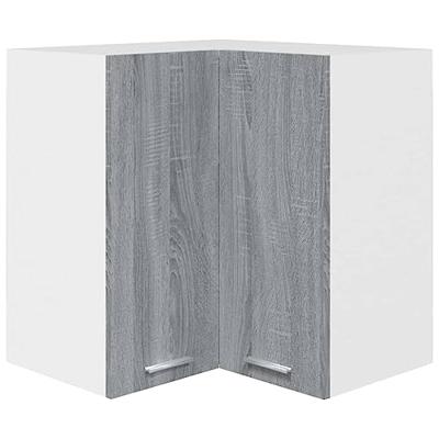 Hanghoekkast Lyon 57x57x60 cm bewerkt hout grijs sonoma eikenkleurig