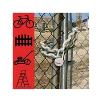 Masterlock Ketting, staal met vinyl, 10mm, 1m - 8019EURD 8019EURD - thumbnail