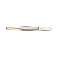 Erbe Solingen pincet schuin/smal verguld 9cm (erbe92343) - thumbnail