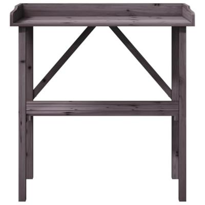 Plantentafel met schap 78x38x82,5 cm vurenhout grijs - thumbnail