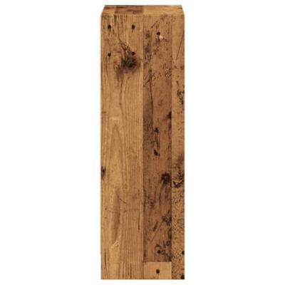 Boekenkast 40x24x76 cm bewerkt hout oud houtkleurig