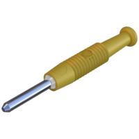 SKS Hirschmann CO MST 3 Miniatuur-banaanstekker Stekker, recht Stift-Ø: 2 mm Geel 1 stuk(s) - thumbnail