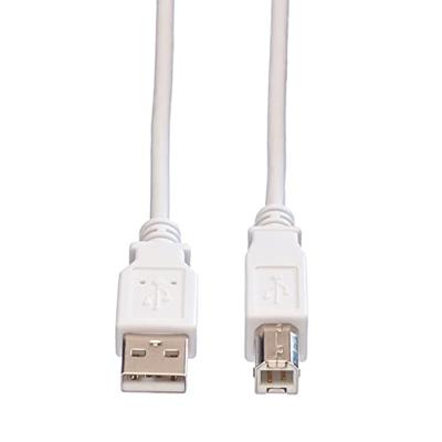 VALUE USB 2.0 Kabel, type A-B, Type A-B, wit, 4,5 m VALUE USB 2.0 Kabel, type A-B, Type A-B, wit, 4,5 m