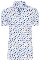 R2 Amsterdam Heren Polo Bloemen Print - thumbnail