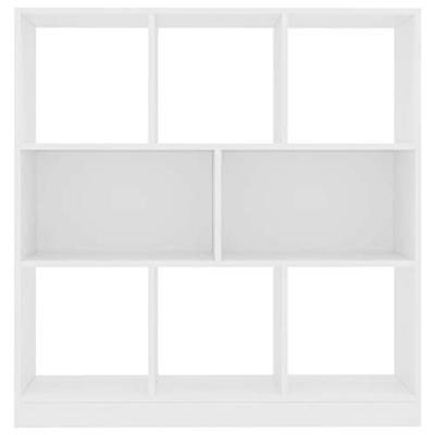 Boekenkast 97,5x29,5x100 cm bewerkt hout wit