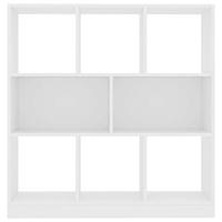Boekenkast 97,5x29,5x100 cm bewerkt hout wit - thumbnail