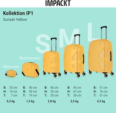IMPACKT BEAUTYCASE SUNSET YELLOW