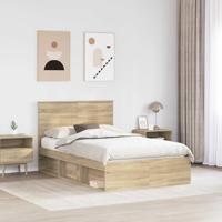 Bedframe met hoofdeinde Sonoma 120 x 190 cm Massief grenenhout - thumbnail
