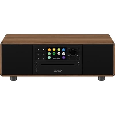 Sonoro Prestige X - SO-331 stereo internetradio met DAB+, FM, CD, Spotify en Bluetooth - walnoot - zwart