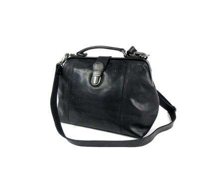 Chesterfield Dokterstas Schoudertas Shaun Zwart