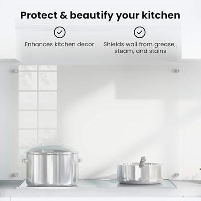 VidaXL Keuken achterwand doorzichtig 90 x 60 cm gehard glas VidaXL Keuken achterwand doorzichtig 90 x 60 cm gehard glas