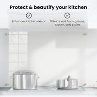 VidaXL Keuken achterwand doorzichtig 90 x 60 cm gehard glas - thumbnail