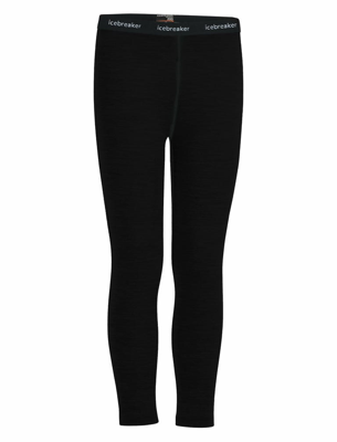 Icebreaker Merino 200 Oasis Thermobroek Kinderen Black 10 Icebreaker Merino 200 Oasis Thermobroek Kinderen Black 10
