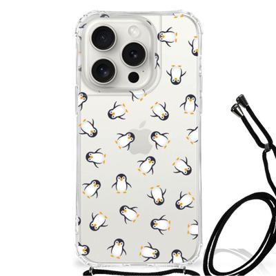 Doorzichtige Silicone Hoesje voor iPhone 15 Pro Pinguïn Doorzichtige Silicone Hoesje voor iPhone 15 Pro Pinguïn
