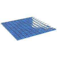 VidaXL Mozaïektegels 11 st 30x30 cm glas blauw - thumbnail