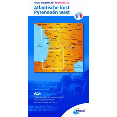 ANWB Wegenkaart - Frankrijk 10 - Anwb - Pakket (9789018042639)
