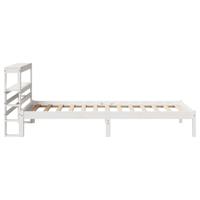 Bedframe zonder matras massief grenenhout wit 200x200 cm - thumbnail