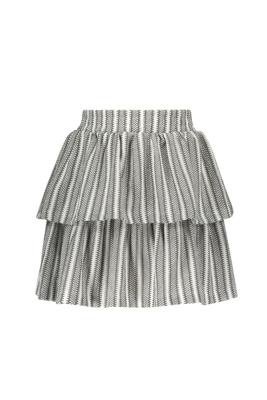 B.Nosy zomer rok meisjes - zwart/wit gestreept - 2-laags - Romee