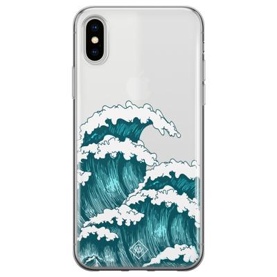 iPhone X/XS transparant hoesje - Wave