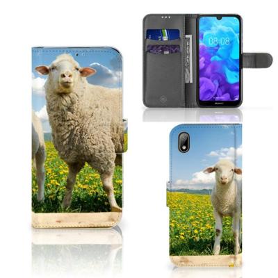 Huawei Y5 (2019) | Telefoonhoesje | Met pasjeshouder | Schaap en Lammetje