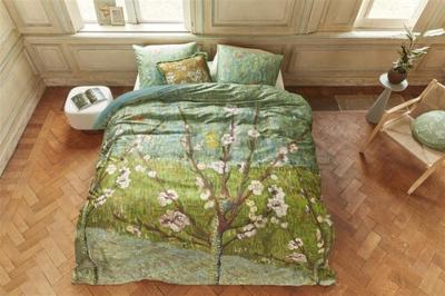 Beddinghouse x Van Gogh Museum Peach Trees Dekbedovertrek Groen