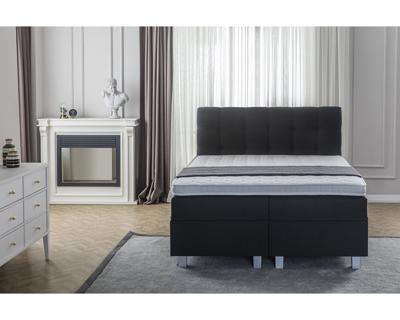 Dreamhouse - Big Storage Boxspring - Zwart - 180 x 200 / Met montage / GRATIS levering