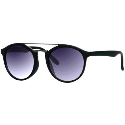 Mlook zonnebril unisex matzwart met grijze lens (ml 6600)
