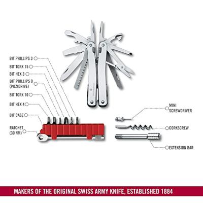 Victorinox Swiss Tool Spirit X Plus Ratchet 3.0236.L Multitool Aantal functies 36 Zilver Victorinox Swiss Tool Spirit X Plus Ratchet 3.0236.L Multitool Aantal functies 36 Zilver