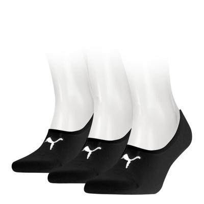 Puma sokken Footie zwart 3-pack unisex-39-42