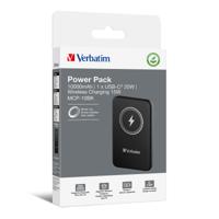 Verbatim Charge n Go Magnetic Wireless Powerbank 10000 mAh Fast Charge, Quick Charge 3.0, USB PD 3.0, Adaptive Fast Charge LiPo USB-C Zwart - thumbnail