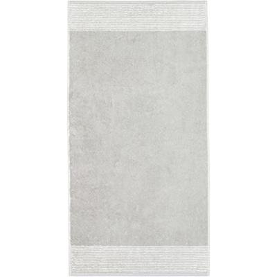Cawö Cawo Two-Tone Gastendoekje Platina 30x50