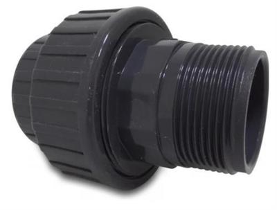 pvc 3-delige koppeling 1" bi/bu 10 bar