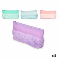 Schoolpennenzak Pompon 21 x 9 x 3 cm (12 Stuks) - thumbnail